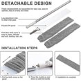 thumbnail image 4 of Duster, Adjustable Long Dust Brush And 2 Washable Fabric Covers, Flexible Flat Duster Household Mop For Dirt And Hair, Under The Sofa, 4 of 4