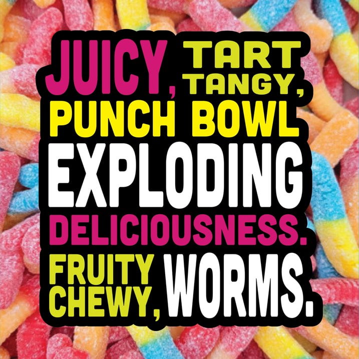 Trolli Sour Brite Fruit Punch Gummy Candy – 12 Count Pack – 5 oz Bags Each – Tangy & Chewy Sour Fruit Punch Gummies Bulk Share Size