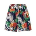 thumbnail image 2 of Aayomet Men Swim Trunks WATER ABLE SUMMER THIN PRINTED MEN'S BEACH PANTS (Navy, M), 2 of 4