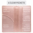 thumbnail image 4 of Canopus PU Leather Car Document Organizer, Medium Size, 6 slots, Rose Gold, 4 of 9