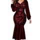thumbnail image 1 of Women's Sexy Long-Sleeved Dress Fashionable Elegant Temperament Slim Fit Dress for Women Holiday Outdoor Wear, 1 of 5