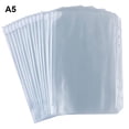 thumbnail image 1 of Paquete de 15 bolsillos para carpetas A5, de PVC transparente, con 6 orificios, con cremallera, sobres impermeables para presupuestos y dinero, 1 of 6