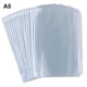 thumbnail image 1 of Paquete de 15 bolsillos para carpetas A5, de PVC transparente, con 6 orificios, con cremallera, sobres impermeables para presupuestos y dinero, 1 of 6