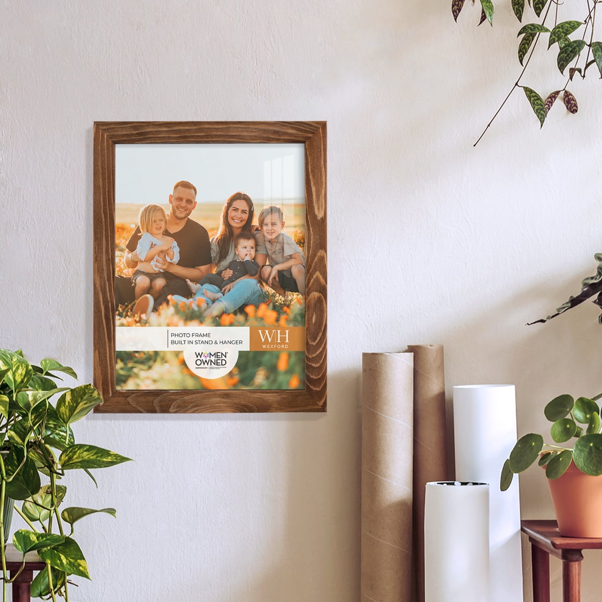 Woodgrain 8 in. x 10 in. Walnut Picture Frame