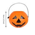 thumbnail image 3 of 2026 Large Pumpkin Candy Bucket – 5.5x6.6in Portable Pail with Handle, Creative Lantern Decor for Spooky Party, 3 of 5
