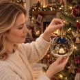 thumbnail image 6 of CSSAD Christmas Tree Decorations Balls Light Up Christmas Ornaments with Mini Holiday Scene Glowing Christmas Tree Hanging Ball Glowing Christmas Pendants for Tree Mantel Christmas Party Decor, 6 of 6