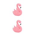 thumbnail image 2 of Bewildely Flamingo Decor Rosa Plástico Ligero Alta Impermeable Aplicación exquisita Chic Amplia aplicación Decoraciones para pasteles Tipo 2 2piezas, 2 of 6