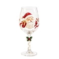 thumbnail image 2 of Christmas Wine Glasses, Hand-Crafted Crystal Goblets, Multicolor Stemware for Red and White Wine, 7.2×2.36 Inch, Elegant Holiday Decor for Parties and Gifts, 2 of 6