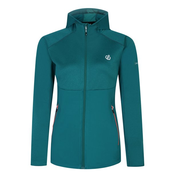 Dare 2B - Abrigo Térmico Convey II Con Capucha de Núcleo Elástico para Mujer (Verde Fortuna Jaspeada)