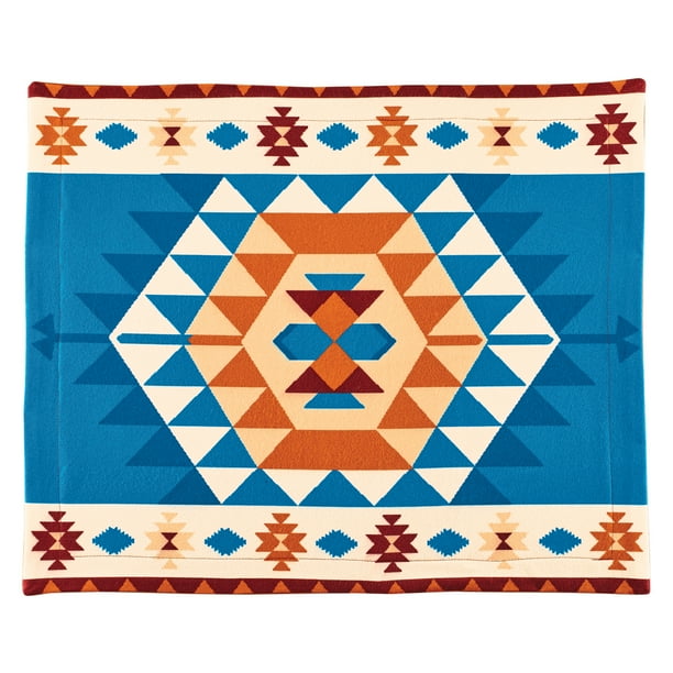 Southwestern Pattern Cozy Plush Pillow Sham | Fits Standard Size Pillow, 26 x 20 | Shams Sold