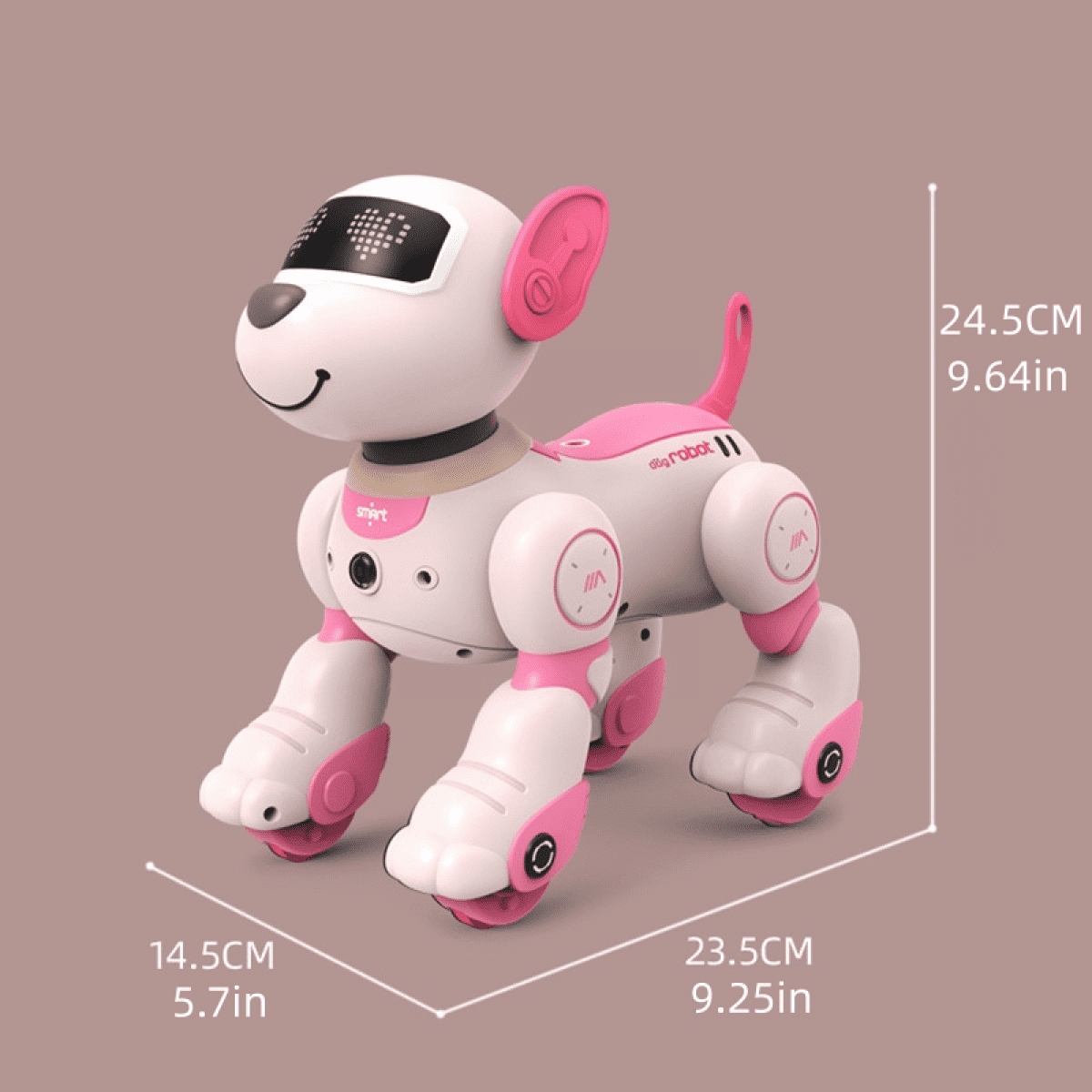 Robot Dog Toy, RC Interactive Robotic Dog with Voice Control & Touch Sensor, Smart Programmable Puppy for Kids Age Groups 8-12 Christmas Birthday Gifts
