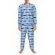 thumbnail image 3 of Balery Cute Shark Pijama para Hombre de Dos Piezas con Manga Larga, Conjunto de Dormir y Descanso Suave con Bolsillos-XX-Large, 3 of 7