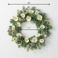 thumbnail image 3 of Sullivans Artificial Eucalyptus Poppy Wreath 20"H Green, 3 of 3