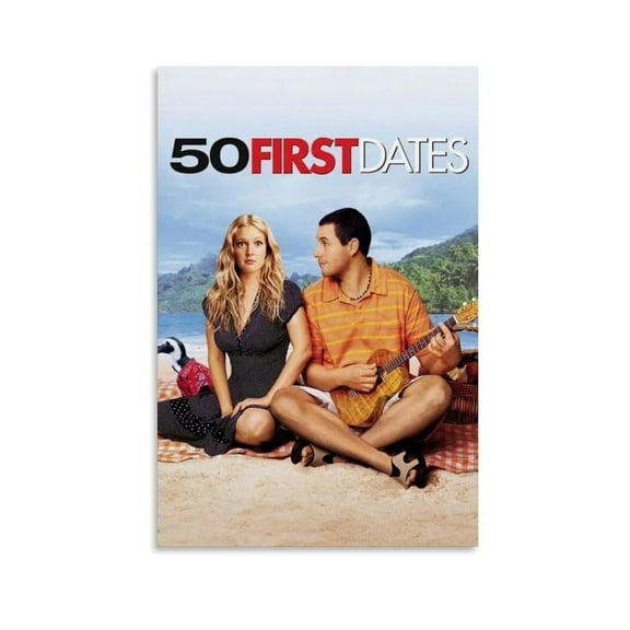 50 First Dates Movie Poster Poster Decorative Painting Canvas Wall Art Living Room Posters Bedroom Painting