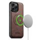 thumbnail image 2 of SUTENI G5 For iPhone 14 Pro Case Compatible with MagSafe Cowhide Texture Leather Back Cover - Black, 2 of 5