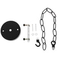 thumbnail image 1 of IFANLANDOR 1Set Light Fixture Parts With Chain Black Iron Ceiling Light Fittings For Homeowners, 1 of 7