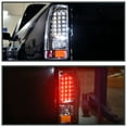 thumbnail image 2 of Spec-D Tuning Chrome Housing Clear Lens LED Tail Lights Compatible with 1999-2002 Chevy Silverado 1500/1500HD/2500/2500HD/3500, GMC Sierra Models, Left + Right Pair Assembly, 2 of 7
