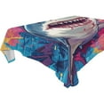 thumbnail image 4 of YAZAOO Square Tablecloth Shark Jump To Wall Pattern Tableclothes, 4 of 9