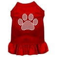 thumbnail image 1 of Chevron Paw Screen Print Dress Red Xs (8), 1 of 1