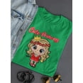 thumbnail image 3 of Cute Cartoon Princess Shaped T-Shirt Women -Image by Shutterstock, Female Large, 3 of 4