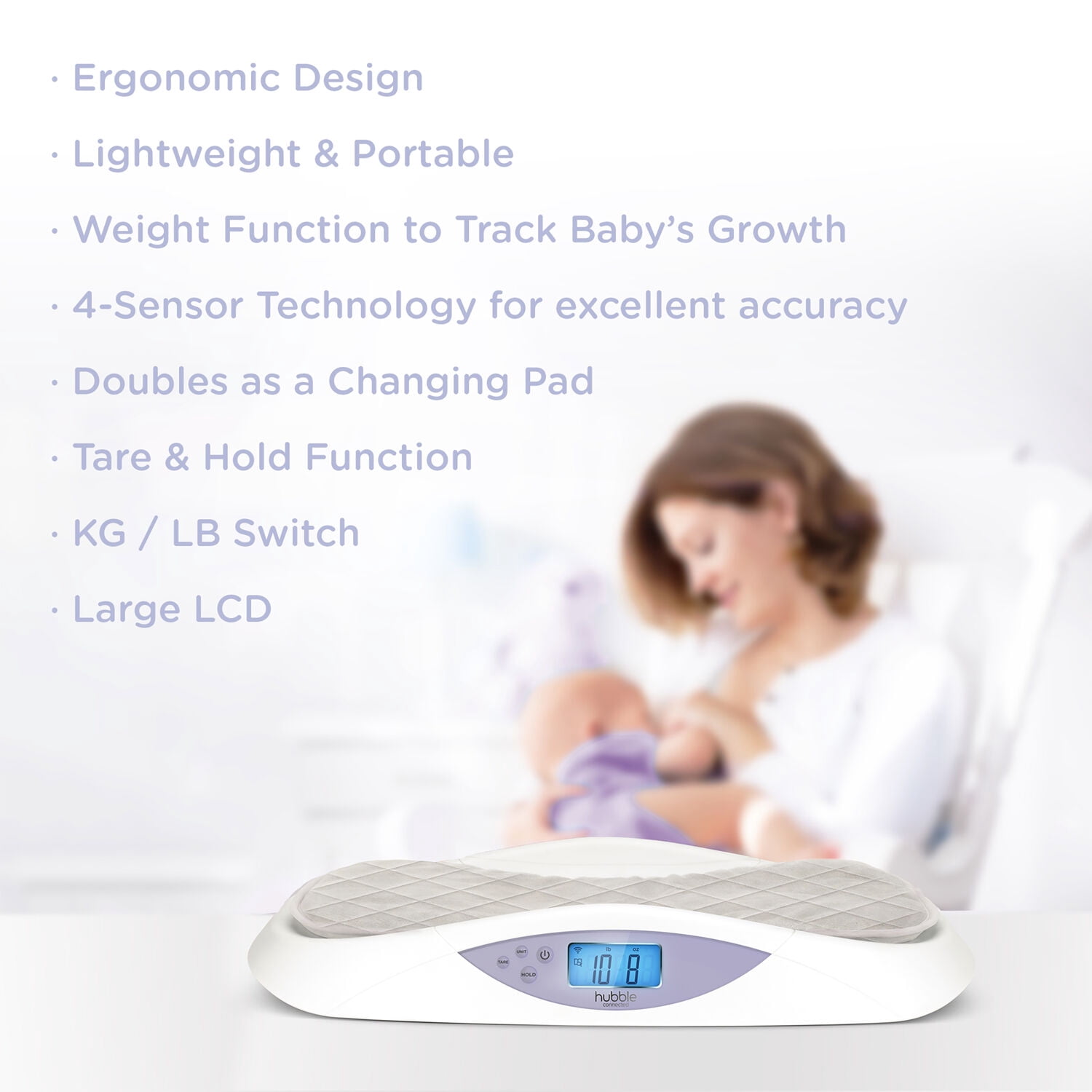 Hubble Grow Smart Scale with Bluetooth Connectivity
