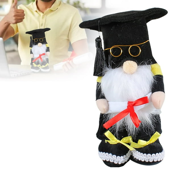 Temporada de Graduación Muñeca sin rostro con gorro de doctorado y juguete Graduación único y lindo para niños y adultos Hogar perfecto para la fiesta de graduación