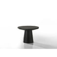 thumbnail image 4 of Bili Ensemble de 3 Pcs Table Basse Ronde - Bout de Canapé et Console - Bois Noir Ébène, 4 of 6