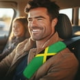 thumbnail image 5 of Yuyamidu Jamaican Flag Car Seat Strap Pads Winter Warm Seat Belt Cover Pad Accessories Universal Fit for SUV Sedan Truck Auto 2 Pack Car Seatbelt Cushion for Kids and Adults, 5 of 7