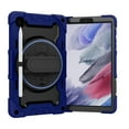 thumbnail image 2 of ELEHOLD Rugged Hand Strap Case Compatible with Samsung Galaxy Tab A7 Lite 8.7 inch T220 T225,PC+TPU with Heavy Duty Protection Kickstand Shockproof Cover ,Darkblue, 2 of 7