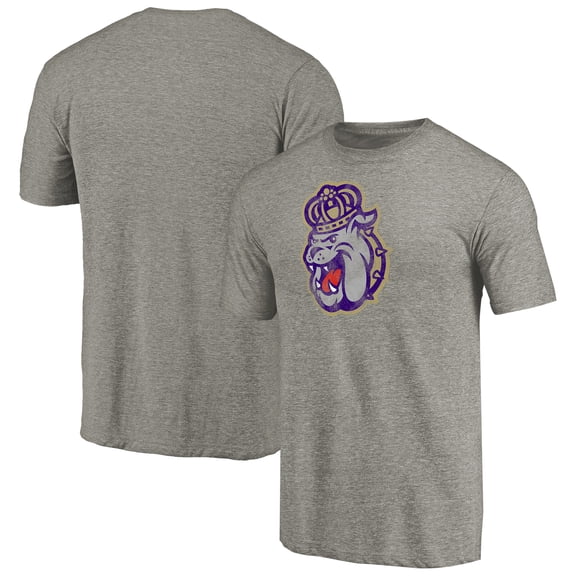 Men's Gray James Madison Dukes Classic Primary Tri-Blend T-Shirt