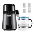 thumbnail image 1 of Destilador de agua VEVOR 4L 1750W con recipiente de vidrio de acero inoxidable, 1 of 9