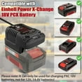 thumbnail image 2 of AC 100V - 240V Li-ion Battery Lighter Charger For Einhell For Ozito18V Power X-Change Series Lithiumy Ion Battery, 2 of 8