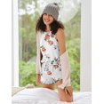 thumbnail image 4 of Conjunto de pijama con estampado Ekouaer, camisetas sin mangas y pantalones cortos, x2, 4 of 5