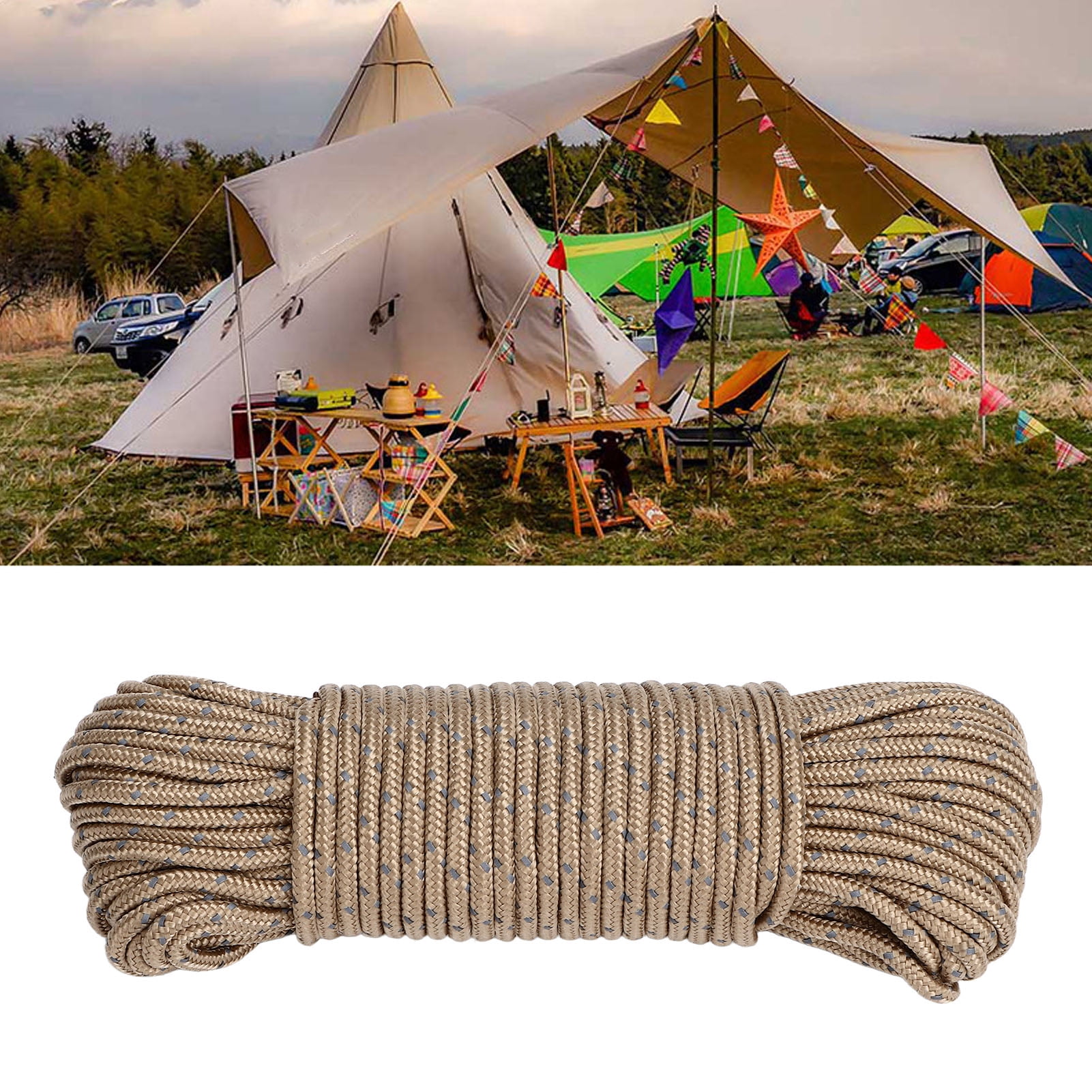 1.8mm Guyline Tent RopeCamping Cord Paracord Small Tools for Outdoor Sports 