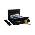 thumbnail image 5 of Meridian Furniture Bliss Velvet Queen Bed - Box of 3-Color:Black Velvet,Style:Contemporary, 5 of 9