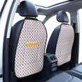 thumbnail image 5 of Uemuo Red Blue Polka Dots Printed Car Back Seat Protector,2 Pcs Backseat Car Organizer, Kick Mats Back Seat Protector , Back Seat Organizer for Kids, 5 of 8