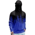 thumbnail image 2 of Men 3D Print Pullover Hoodies with Built-In Face Mask And Drip Design Featuring Streetwear Style For Casual Outings Skateboarding Concerts Blue XXL, 2 of 5