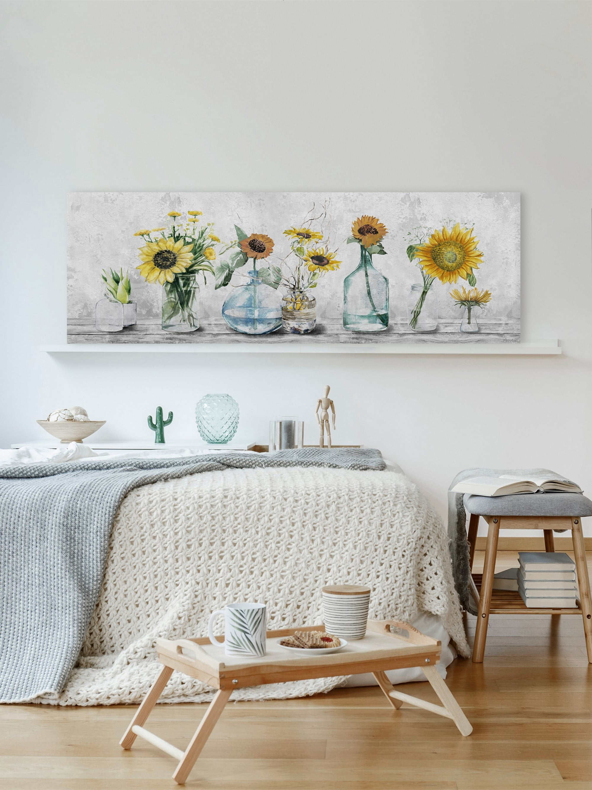 Marmont Hill Sunflowers Spot Canvas Wall Art