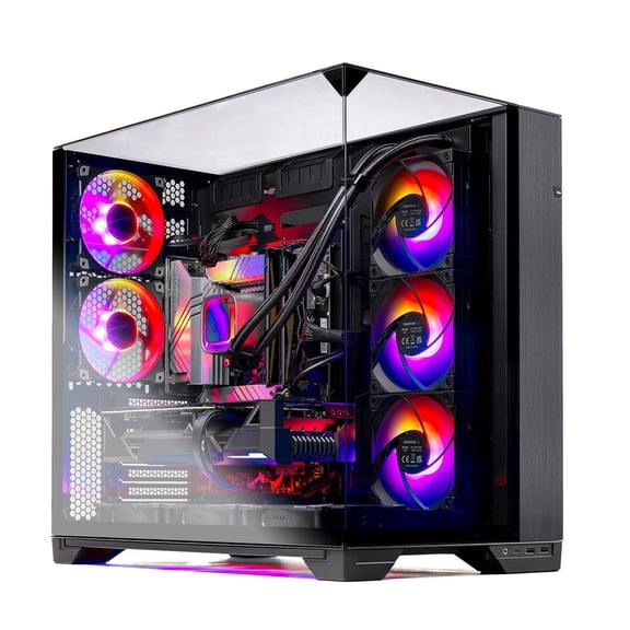 Skytech Gaming O11 Vision Gaming PC, AMD Ryzen 7 7700 3.8GHz, AMD RX 9070XT 16GB, 1TB Gen4 NVMe SSD, 32GB DDR5 RAM 6000, 850W GOLD PSU, 360 ARGB AIO , Wi-Fi, Win 11, Desktop