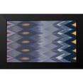 thumbnail image 2 of Windy Rug Pattern in Blues 18x12 Black Modern Framed Museum Art Print Titled - Art Licensing Studio, 2 of 5