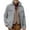 Light Gray, variant on WTOBBY Men's Casual Velvet Lapel Jacket, Single Breasted Double Pocket Solid Color Slim Fit Coat with Plush Lining for Winter Wear,Army Green L