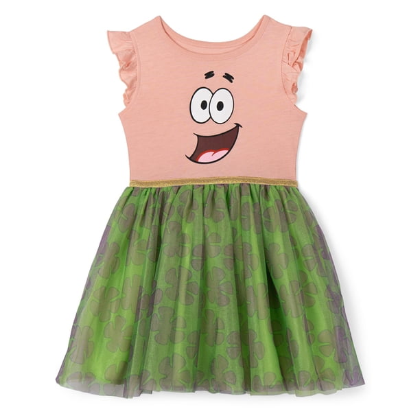 Vestido para niña SPONGEBOB SQUAREPANTS Patrick tul de tutú 10-12
