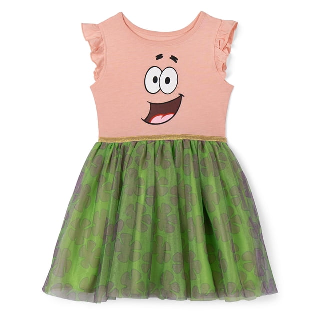 Vestido para niña SPONGEBOB SQUAREPANTS Patrick tul de tutú 10-12