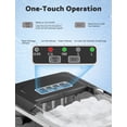 thumbnail image 4 of Ice Maker Machine Countertop, 9 Ice Cubes in 6-8 Minutes, 26.5 Lbs in 24 Hours, Self-Cleaning Ice Cube Makers Machine with Standing Scoop, for Home/Kitchen/Camping, 4 of 8