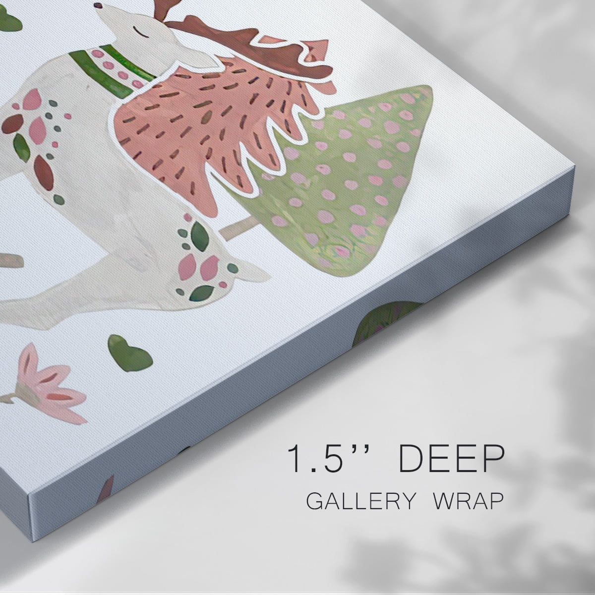 Reindeer Wishes Collection A- Gallery Wrapped Canvas