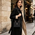 thumbnail image 6 of WWG Woven Paper Box Handbag, Crossbody and Handbag Two Way Carry, Detachable Chain Strap, Turn Lock Closure, Compact Mini Purse, for Summer Travel Beach Shopping, 6 of 6