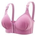 thumbnail image 1 of WILLBEST Brasier Push Up Mujer Sujetador Fino Sin Aros De Acero Para Mujer, Color Liso, Con Botones Delanteros, Transpirable, Con Frunces, Ropa Interior Cómoda., 1 of 3