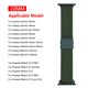 thumbnail image 4 of Correa de muñeca de nailon de 22 mm para Apple Watch Ultra/Apple Watch Series 8 7 (Verde militar) Ehuebsd Para estrenar, 4 of 7