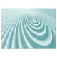 Ondes 3D Bleues Arrondies - Toile Abstraite Art Print – image 2 sur 3