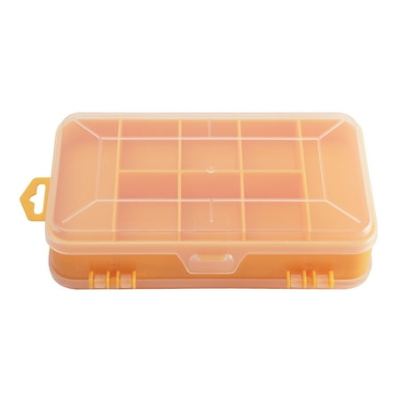 

Portable Screws Storage Box Transparent Double-Side Multifunctional Storage Tool Case Plastic Case